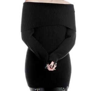 Kill Star off shoulder sweater dress